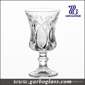 Footed Gravierte Glas Cup (GB040304P)